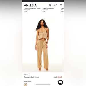 Wilfred Toccata Pant Gold Camel- Size M